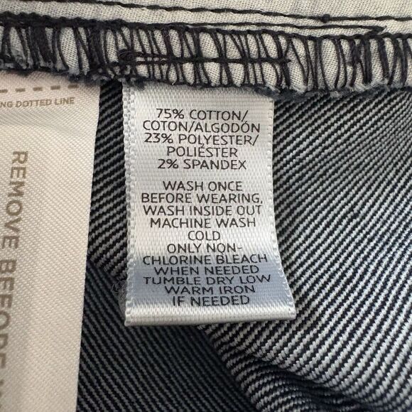 Armani Collezioni Gray Pinstriped Wool Blend Pencil Skirt Career Womens 8 (1732) - Picture 6 of 8